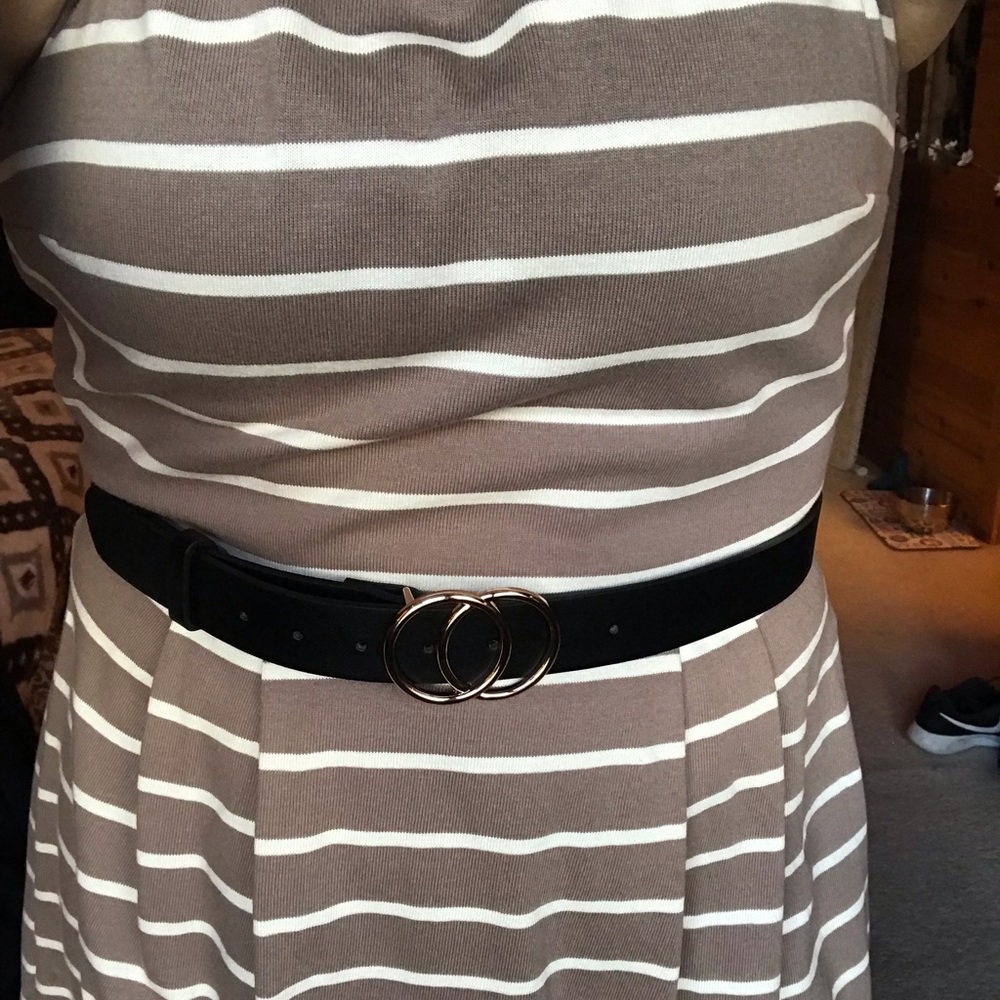 Loft cotton striped dress